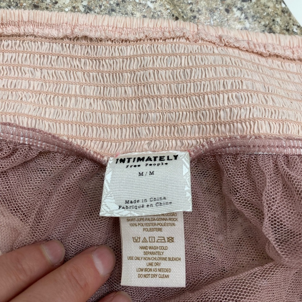 Free People Pink Tulle Skirt M - Picture 2 of 7